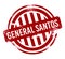 General Santos City - Red grunge button, stamp