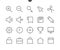 General UI Pixel Perfect Well-crafted Vector Thin Line Icons