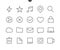 General UI Pixel Perfect Well-crafted Vector Thin Line Icons