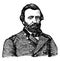 General Ulysses S. Grant, vintage illustration