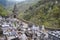 General view of the cemetery of the Conques France