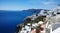 General view of the coastal part of Oia on Santorini island