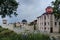 General view of inner yard in restored Montenegrin or Giginski monastery