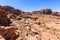 General view at Petra the ancient City Al Khazneh in Jordan