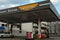 General view of a petrol station in Vannes in Brittany in France