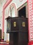 General view of the pulpit inside Masjid Muhammadiah, Ipoh, Perak.