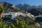 General view of the village Frigiliana, Axarquia, Malaga province