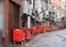 General waste bins in back street in Manchester