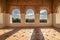 Generalife windows with view of Alhambra, Granada