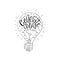 Generate ideas. Business vector llustration with lightbulb for modern designs.