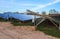 Generating clean energy with solar modules in a big park in germany