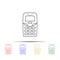 generation without antenna phones multi color style icon. Simple thin line, outline vector of generation icons for ui and ux,