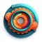 Generative AI 3d Realistic Gear icon-