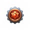 Generative AI 3d Realistic Gear icon-