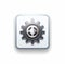 Generative AI 3d Realistic Gear icon-