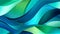 Generative AI, An abstract pattern with swirling lines in shades of blue and green