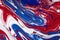Generative ai. American Flag fluid art for Memorial Day or 4th of July