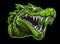 Generative ai angry alligator crocodile mascot