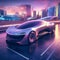 Generative AI autonomous futuristic supercar