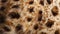 Generative AI Beautiful spotted fur closeup Texture of brown animal wool Dog fur business concept.