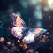 Generative AI: beautifuly butterflies as magical fairies