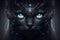 Generative AI: Black cat fantasy potrait