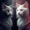 Generative AI: cats withe and grey