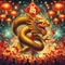 Generative AI Chinese year of the dragon illustration