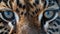 Generative AI Closeup of Amur leopard eyesclose up Amur leopard eyes business concept.