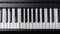 Generative AI Closeup of piano keyboard Music instruments Copy space Black and White Piano Keys Taken From Above a