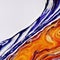 Generative AI, a colorful painting showing some water and swirls, in the style of dark white and dark amber