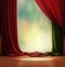 Generative AI: curtains luxury Scene performance or background for web