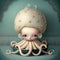 Generative AI: cute creature octopus