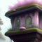 Generative AI: cute tower in a fantasy landscape