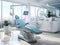 Generative AI. Dental office essentials giving A glimpse of the complete clinic setup