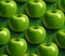 Generative AI drawing pattern of green apples