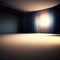 Generative AI: empty scary fantasy room illustration background