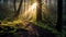 Generative AI, Enchanted Pathways: Unveiling the Mystery and Adventure of Forest Trails