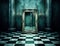 Generative AI: fantasy room with frame optical effects, trompe l\\\'oeil