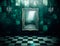 Generative AI: fantasy room with frame optical effects, trompe l\\\'oeil