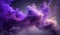Generative AI, Flowing lavender violet liquid and smoke with splashes.