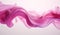 Generative AI, Flowing light pink, viva magenta smoke with splashes. Soft fluid banner