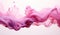 Generative AI, Flowing light pink, viva magenta smoke with splashes. Soft fluid banner