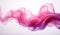 Generative AI, Flowing light pink, viva magenta smoke with splashes. Soft fluid banner