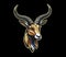 Generative ai gazelle animal mascot, antelope