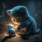 GENERATIVE AI, GENERATIVE, AI, adorable kitten in a fantasy world