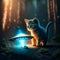 GENERATIVE AI, GENERATIVE, AI, adorable kitten in a fantasy world