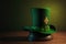 Generative AI of a Green Leprechaun Hat for Happy Saint Patrick`s Day: A Traditional Symbol of Irish Luck, Culture and Celebratio