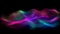 generative AI. Holographic Neon Fluid Waves - Mesmerizing Futuristic Energy in Motion