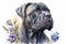 Generative AI. Illustration of the Cane Corso Dog, Italian Mastiff, a large breed